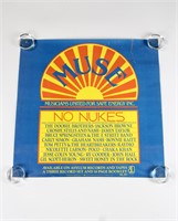 Rare 1979 MUSE "NO NUKES" Rock Promo Poster