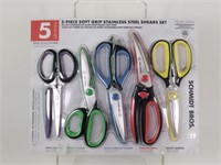 NEW 5 Pc Stainless Kitchen Shears