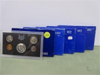 (5) US Mint Proof Sets (1968,69,(3) 72)