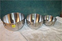 Bakers Stainless Steel Mixing Bowls (3)