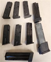 P - LOT OF 9 MIXED AMMO MAGS (Q54)