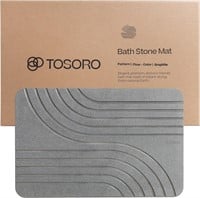 TOSORO - Stone Bath Mat  Diatomaceous Earth Non-Sl
