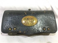 Civil War NY Leather Cartridge Pouch – Overall in