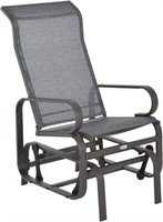 W4181  Outdoor Glider Chair, Backyard, Gray