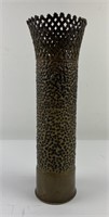 WW1 French Braided Trench Art Shell Vase