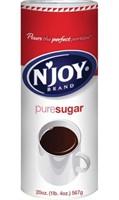 N'Joy Sugar Canisters 20 Ounce, Pack of 6