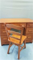 VILAS MAPLE DESK WITH CHAIR