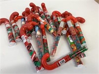 20 New Assorted Chocolate & Candy Filled Canes