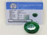 136ct Large Oval Emerald Gemstone GLI Cert