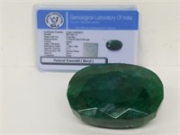 999.5 Massive Size Emerald Gemstone GLI Cert