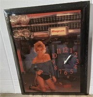 (X) Snap-On Clock Picture 16.5 " X 20" Tall