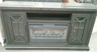 Entertainment Cabinet With Electric Fireplace,