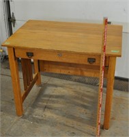 Vintage oak desk, info