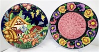 Hand Painted Decor Plates Maling England