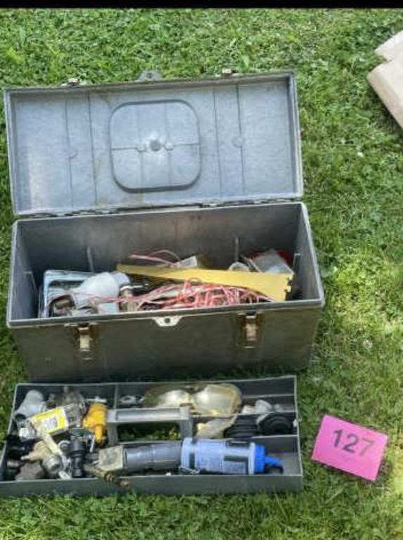 Tool Box Including Screws, Nails, & Miscellaneous