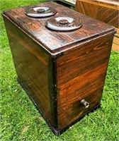 antique ice chest- ice cream cooler 21x33x 33