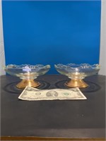 Footed bowls set of 2