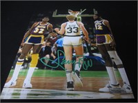 LARRY BIRD SIGNED 8X10 PHOTO CELTICS COA