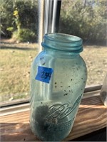 Vintage Blue Ball Half Gal Jar #4