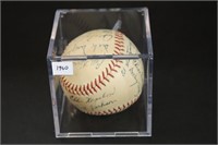 1960 Autographed Burlington Bees Baseball