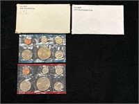 1976 & 1977 US Mint Uncirculated Coin Sets