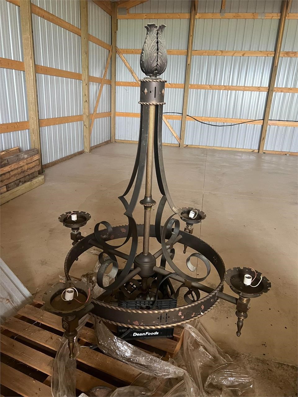 Large Chandelier from the Illinois state capitol