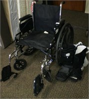 Wheelchair; walking Boots