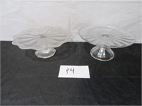 Glass Cake Platters (2)