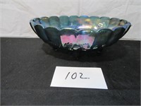 Carnival glass bowl