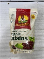 SunMaid organic raisins 2lb bag best by Apr 2025