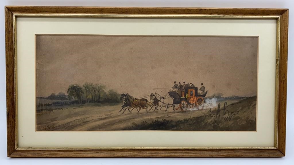 Stagecoach Lithograph by J.C. Maggs