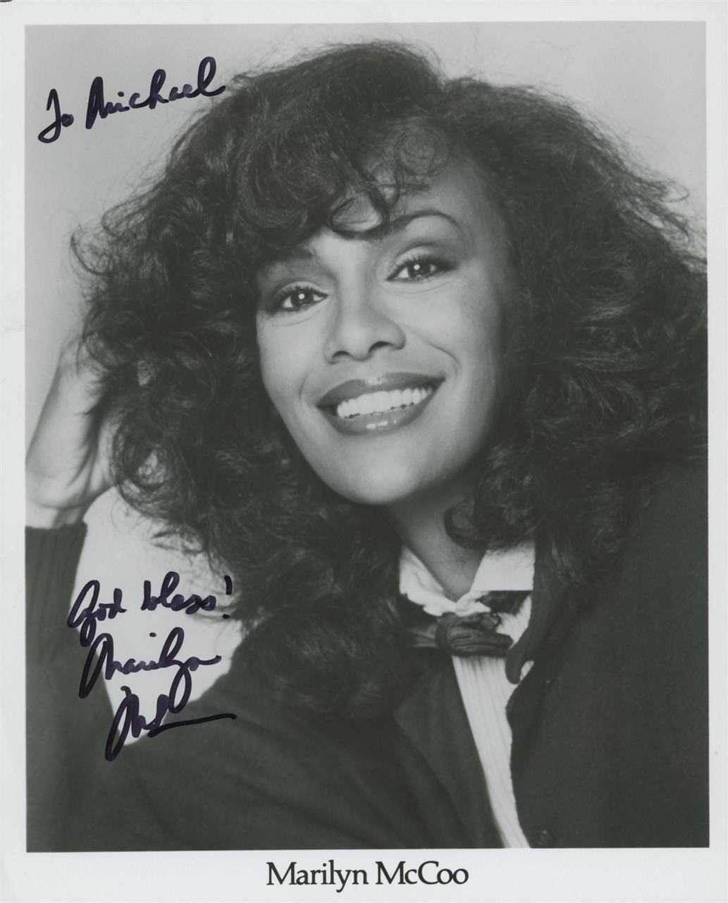 Marilyn McCoo "Solid Gold"  signed photo