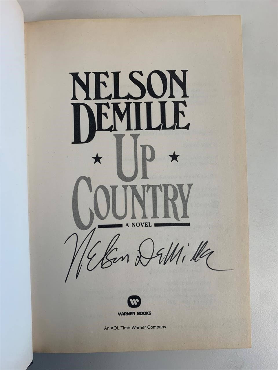 Up Country Nelson DeMille signed first edition boo