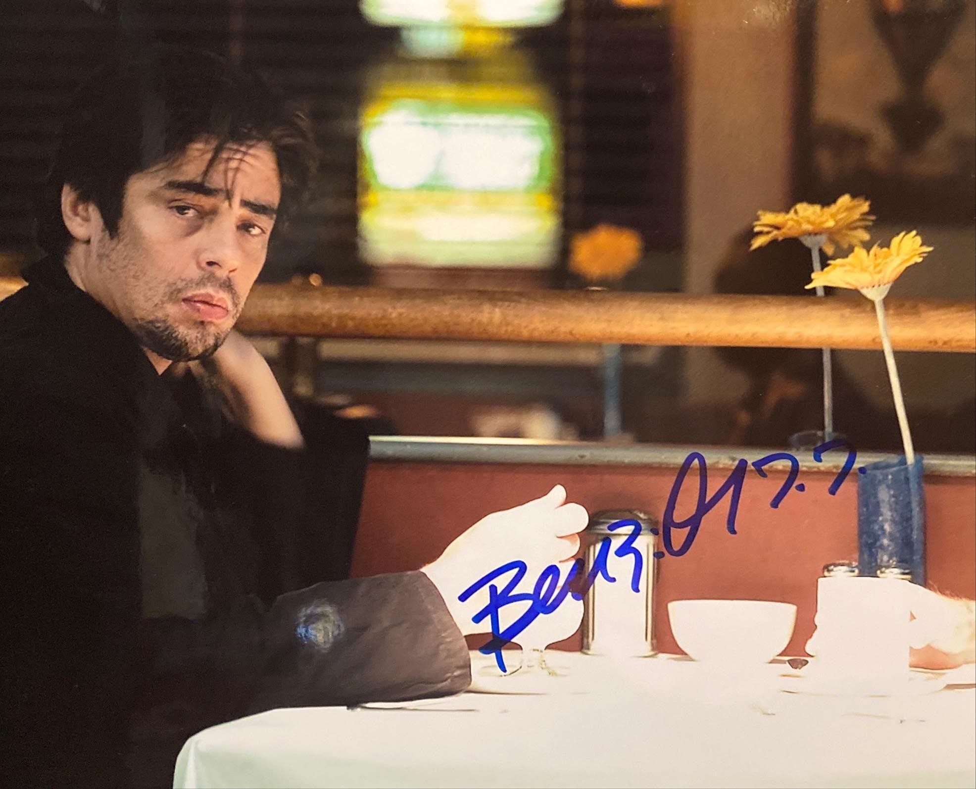 Things We Lost in the Fire Benicio del Toro Signed