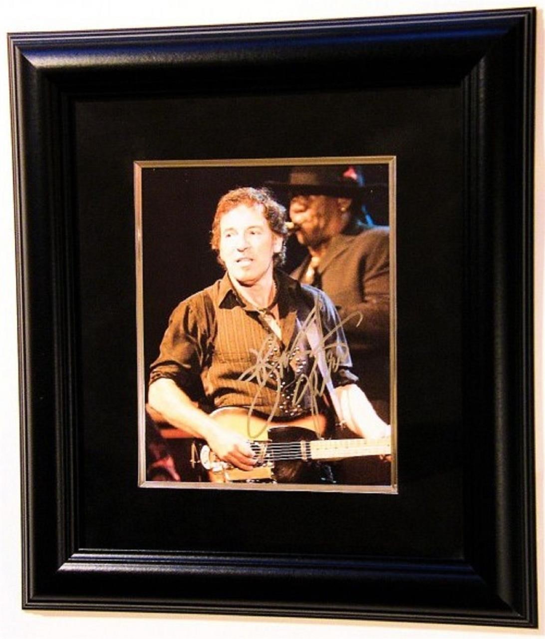 Framed Bruce Springsteen signed photo
