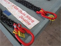 Unused 5/16 inch 7 ft G80 Chain Sling Double See