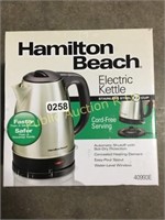 HAMILTON BEACH $50 RETAIL ELECTRIC KETTLE