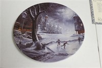 Collector's Plate "Moonlight Skater" by H.T.Becker