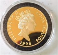 1996 Cook Islan Gold $250 Yellowstone