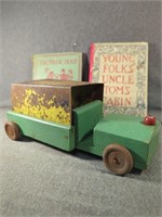 Vintage Handmade Wood and Metal Toy Train and