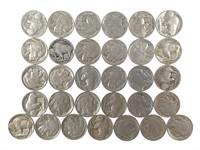 31 Unsorted US Buffalo Nickels