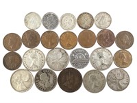 Mixed Early Canadian Coins - Silver