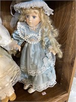 your blue eyes doll with blue dress