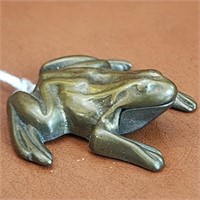 Antique Bronze "Frog" Form "Clicker" Noise Maker
