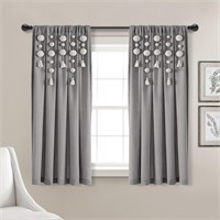 Lush Decor 63-in Dark Gray Filtering (1) Panel