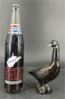Vintage Pepsi WVa Bottle, Avon Goose Cologne