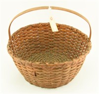 Lot #77 - Primitive 16” split Oak basket with