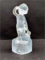 Frosted Glass Boy Figurine