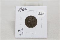 1906MS60 Indian Head Cent