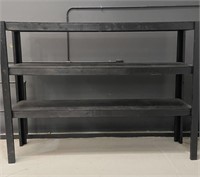 Black Painted Storage Shelf